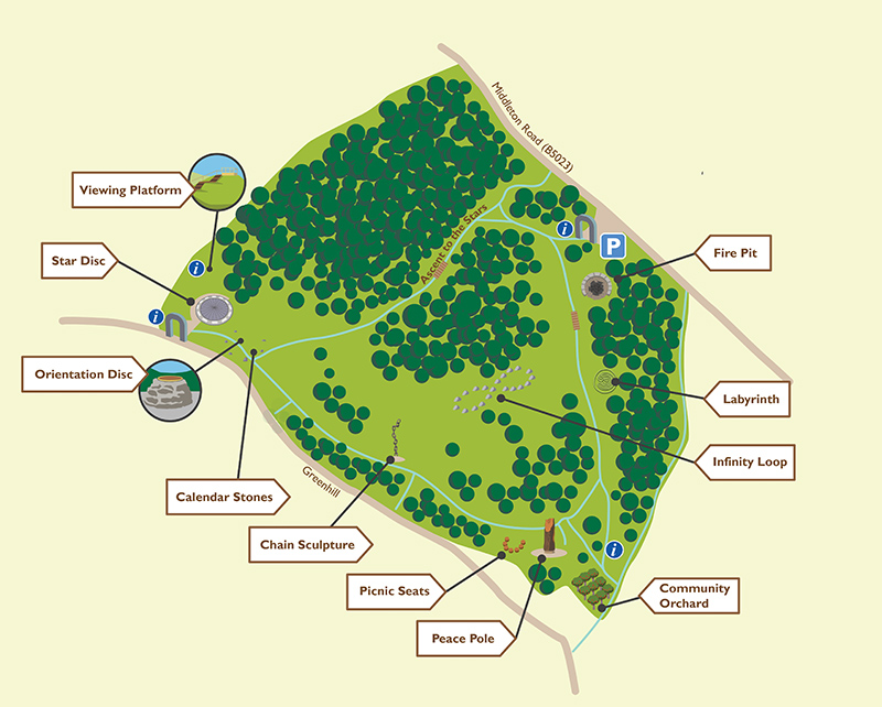 Map Illustration for Stoney Wood | Mair Perkins Ltd.