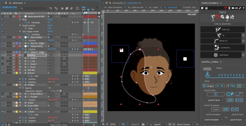 Sasha face Rig