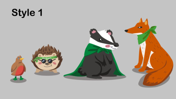 Character designs option 1